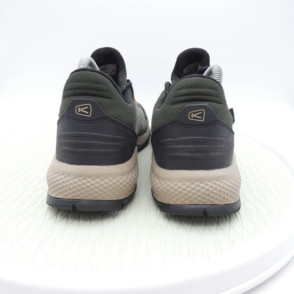 Keen Tempo Flex Mens US 9 Hiking Shoes Gray Green Waterproof Lace Up Sneakers